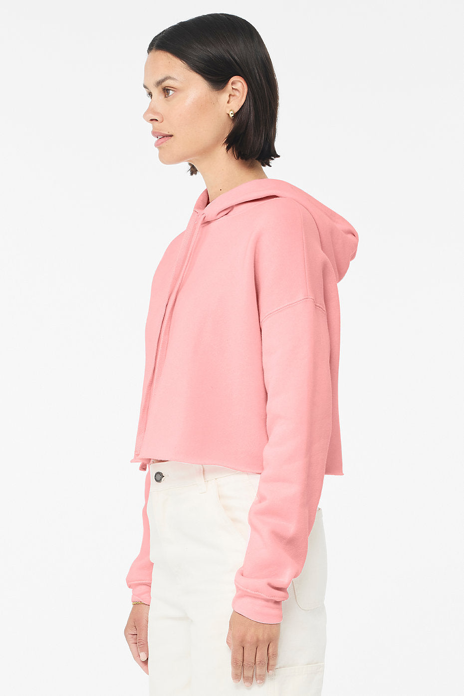 BELLA + CANVAS ウィメンズ クロップド フリース フーディー