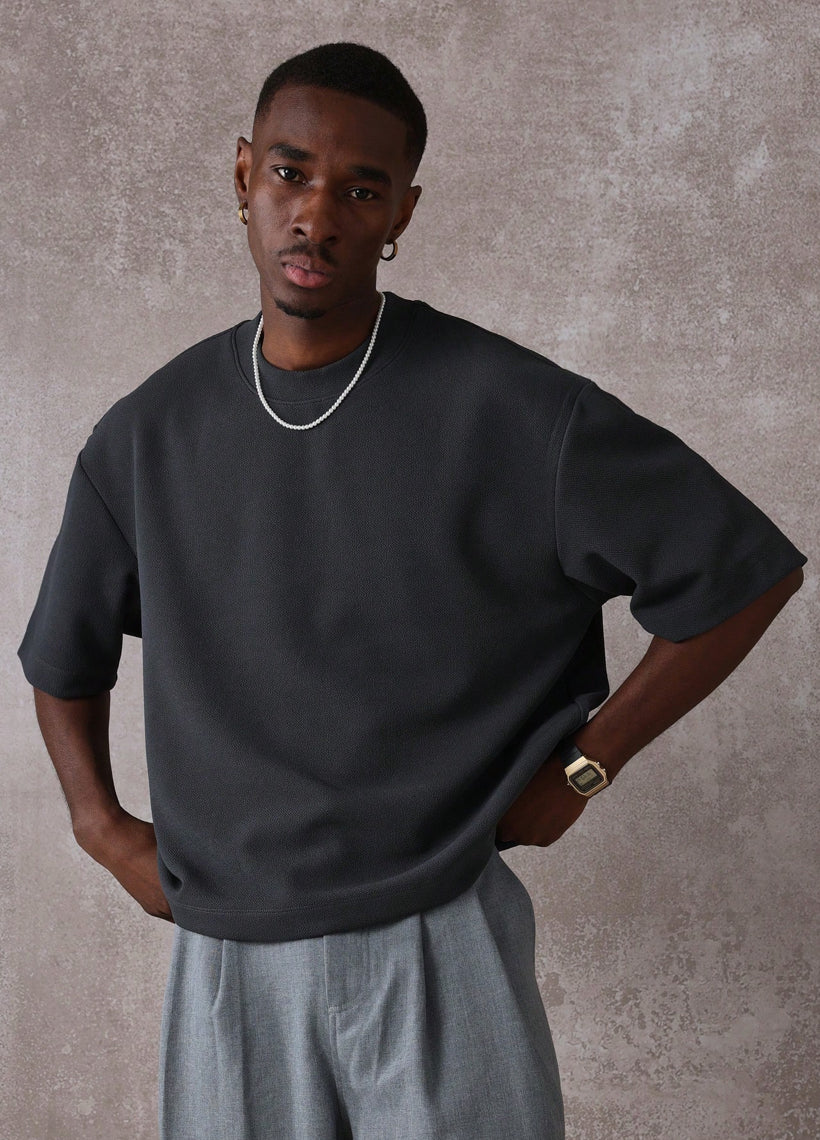 SUMWON PREMIUM OVERSIZED CREW NECK T-SHIRT