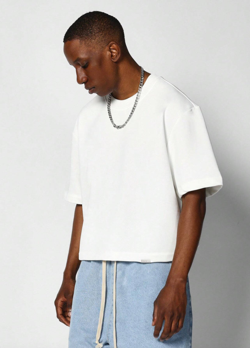SUMWON CROP FIT PREMIUM HEAVYWEIGHT ESSENTIAL TEE