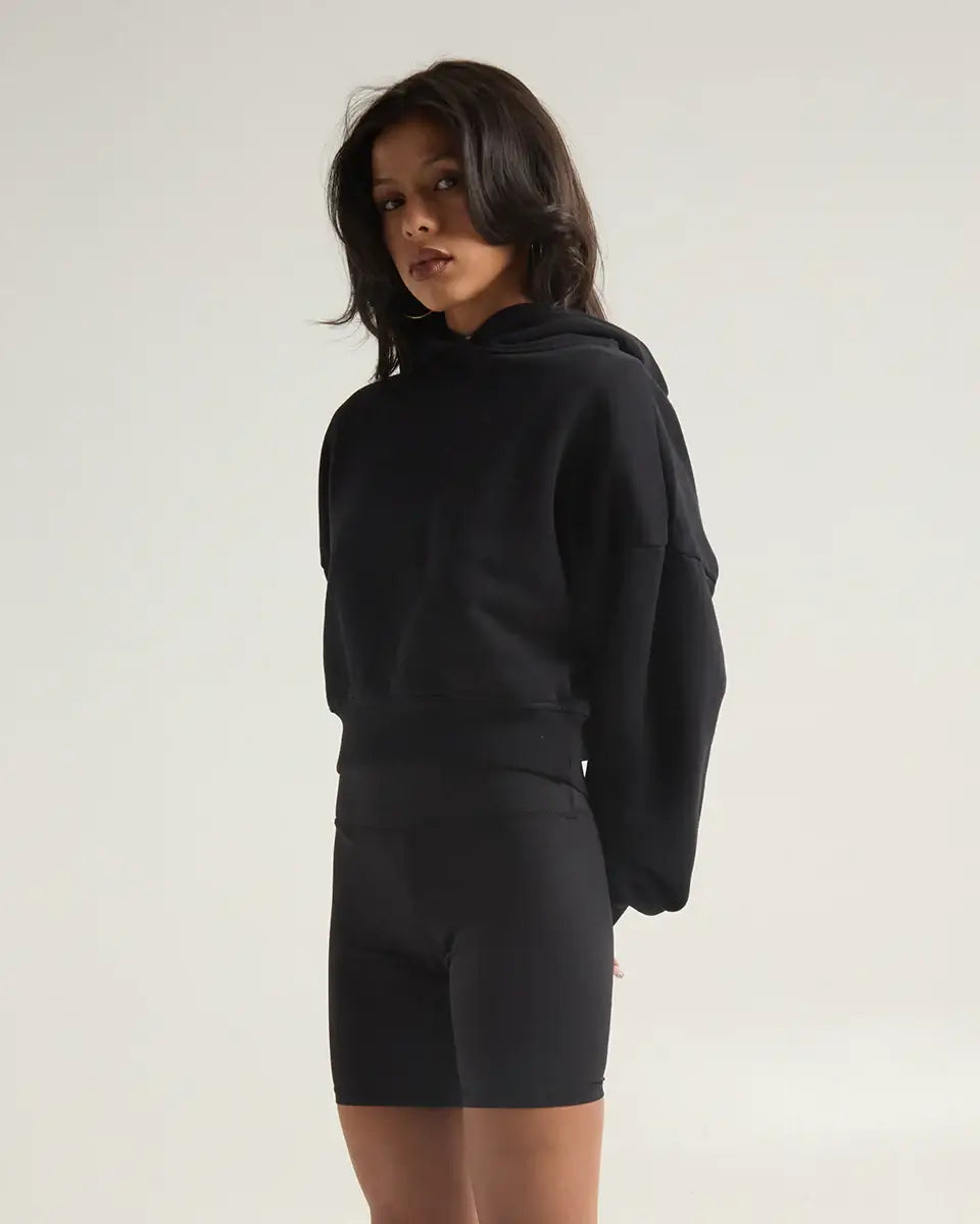 SHAKA WEAR GARMENT DYE CROP HOODIE