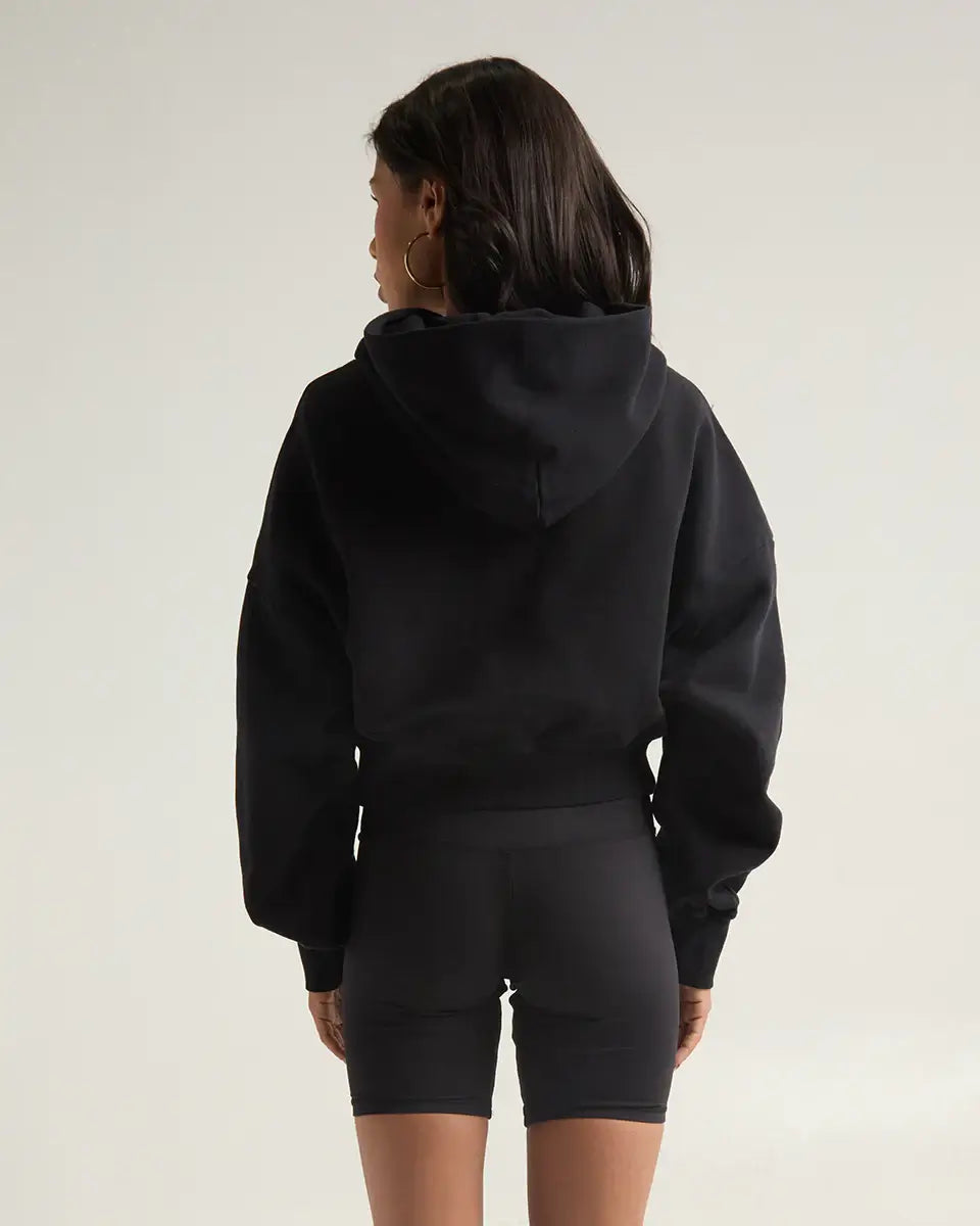 SHAKA WEAR GARMENT DYE CROP HOODIE