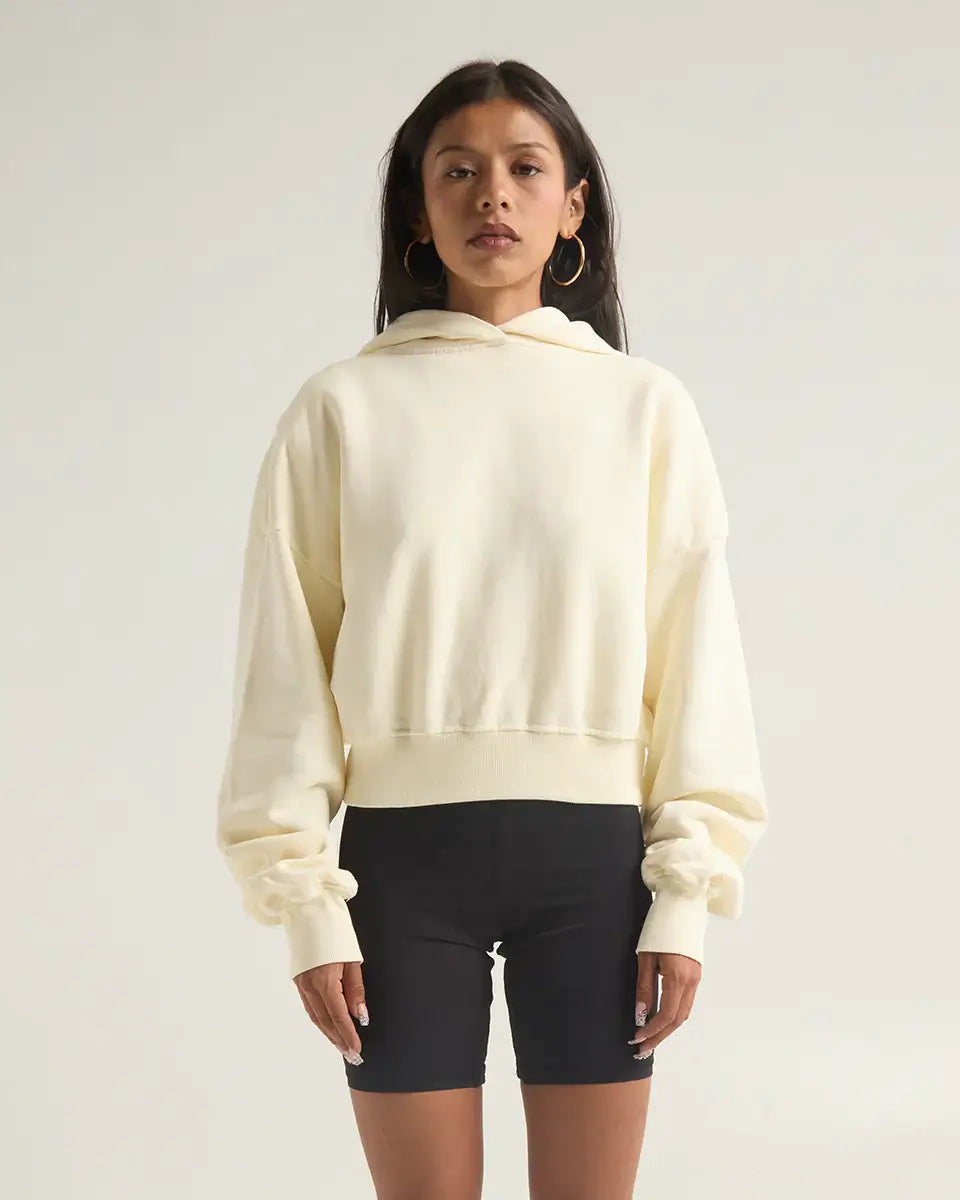 SHAKA WEAR GARMENT DYE CROP HOODIE