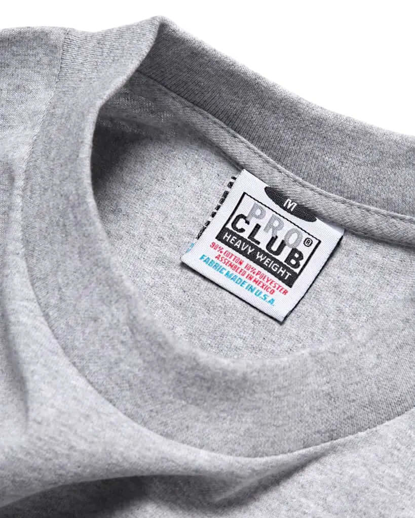PRO CLUB MENS HEAVYWEIGHT COTTON SHORT SLEEVE CREW NECK